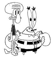 A coloring page of spongebob squarepants